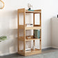 Solid Wood Rectangle Bookshelf Modern Open Bookcase for Home Office