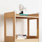 Solid Wood Rectangle Bookshelf Modern Open Bookcase for Home Office