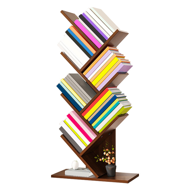 Modern Manufactured Wood Bookcase Open Bookshelf for Living Room