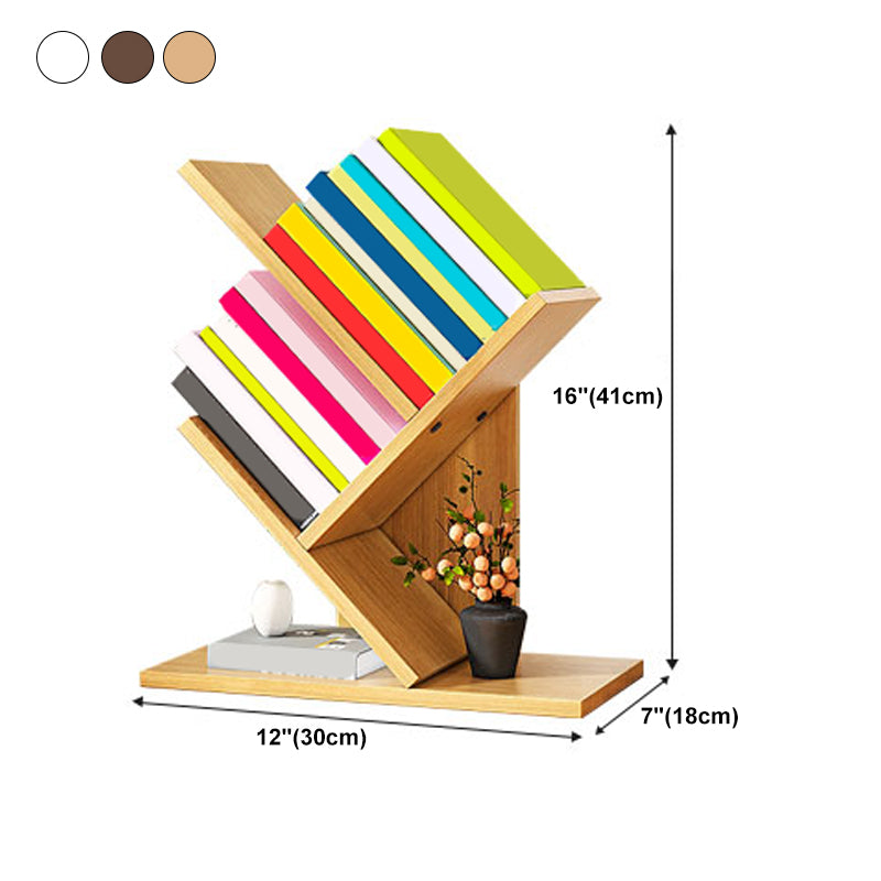 Modern Manufactured Wood Bookcase Open Bookshelf for Living Room
