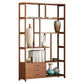 Libreria brown verticale della libreria di scaffali Etagere per l'ufficio di casa