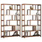 Libreria brown verticale della libreria di scaffali Etagere per l'ufficio di casa