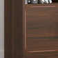 Modern Style Manufactured Wood Bookcase Closed Back Bookshelf for Living Room