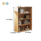 Standard Shelf Bookcase Engineered Wood Bookshelf for Study Room