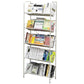 Modern Style Steel Bookshelf Open Back Etagere Bookcase for Home 27.6"L x 11.8"W x 67.7"H Clearhalo 'Bookcases' 'furn' 'furn_bookcases' 'Furniture' 'Office Furniture' 5147526