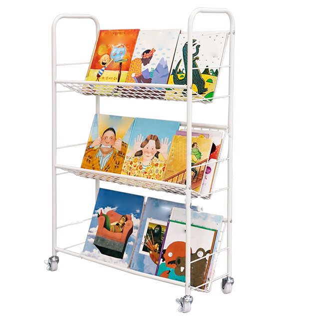 Modern Style Steel Bookshelf Open Back Etagere Bookcase for Home 27.2"L x 12.2"W x 41.7"H Clearhalo 'Bookcases' 'furn' 'furn_bookcases' 'Furniture' 'Office Furniture' 5147531