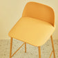 Modern Backrest Armless Counter Stool Iron Bar Stool with Plastic Cushion