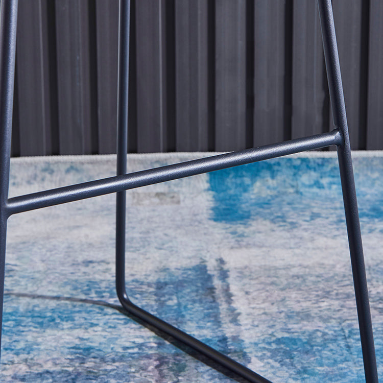 Sgabello moderno da bar con sgabello da bar con gambe metalliche