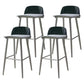 Contemporary Bar-stool Plastic Counter Bar Stool with Plastic Legs