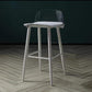 Contemporary Bar-stool Plastic Counter Bar Stool with Plastic Legs