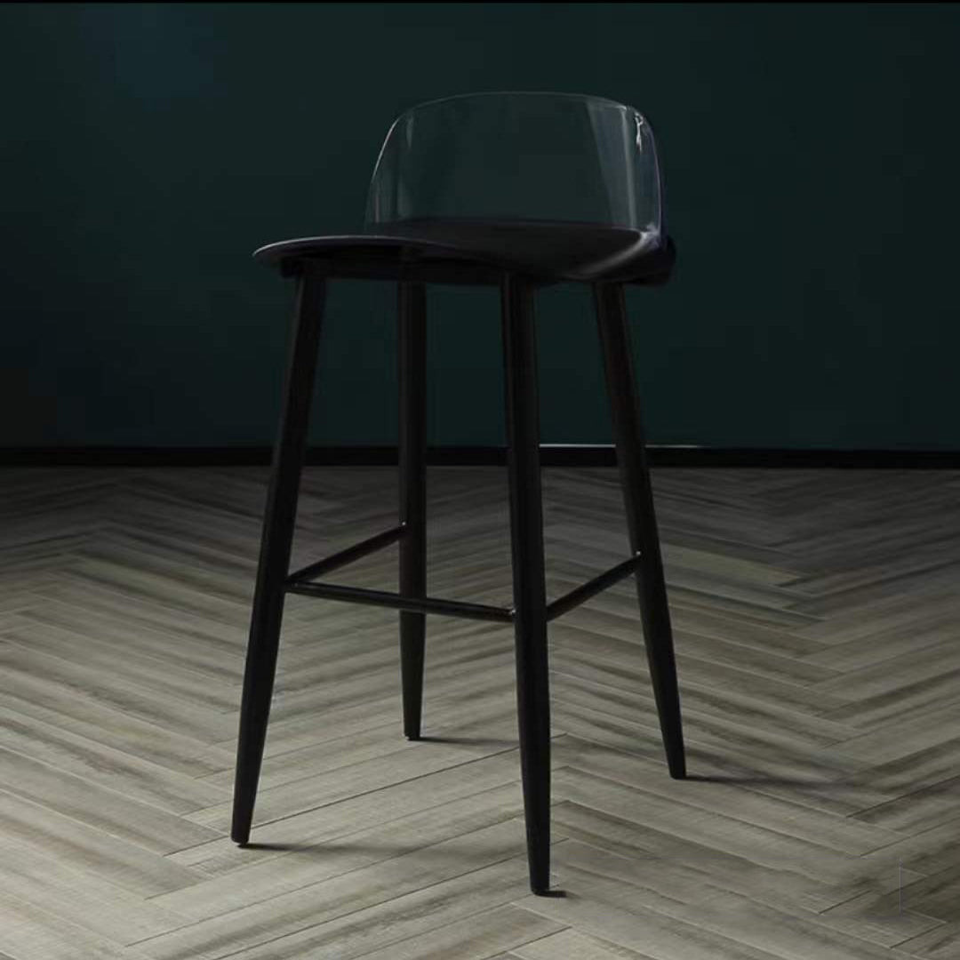 Contemporary Bar-stool Plastic Counter Bar Stool with Plastic Legs