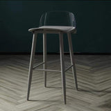 Contemporary Bar-stool Plastic Counter Bar Stool with Plastic Legs