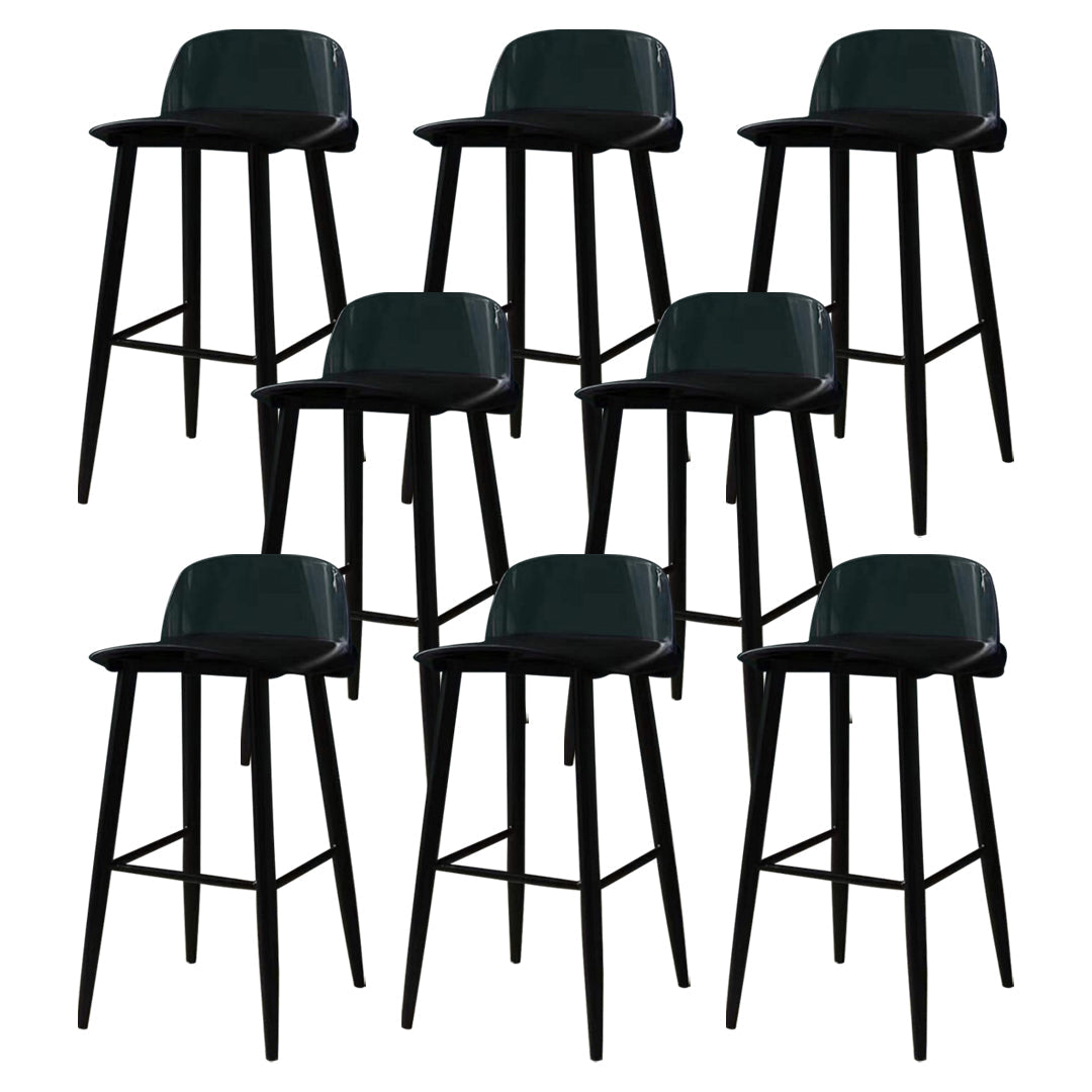 Contemporary Bar-stool Plastic Counter Bar Stool with Plastic Legs