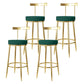 Nordic Glam Bar Stool Round Counter Bar-Stool with Metal Legs Clearhalo 'Bar Furniture' 'Bar Stools' 'bar_stools' 'furn' 'furn_bar_stools' 'Furniture' 'furniture_bar_stools' 'Kitchen & Dining Furniture' 5148020