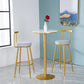 Nordic Glam Bar Stool Round Counter Bar-Stool with Metal Legs Clearhalo 'Bar Furniture' 'Bar Stools' 'bar_stools' 'furn' 'furn_bar_stools' 'Furniture' 'furniture_bar_stools' 'Kitchen & Dining Furniture' 5148023