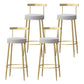 Nordic Glam Style Bar Stool Round Counter Bar Stool with Metal Legs Clearhalo 'Bar Furniture' 'Bar Stools' 'bar_stools' 'furn' 'furn_bar_stools' 'Furniture' 'furniture_bar_stools' 'Kitchen & Dining Furniture' 5148067