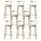 Nordic Glam Style Bar Stool Round Counter Bar Stool with Metal Legs Clearhalo 'Bar Furniture' 'Bar Stools' 'bar_stools' 'furn' 'furn_bar_stools' 'Furniture' 'furniture_bar_stools' 'Kitchen & Dining Furniture' 5148068