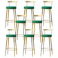 Nordic Glam Style Bar Stool Round Counter Bar Stool with Metal Legs Clearhalo 'Bar Furniture' 'Bar Stools' 'bar_stools' 'furn' 'furn_bar_stools' 'Furniture' 'furniture_bar_stools' 'Kitchen & Dining Furniture' 5148072