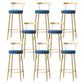 Nordic Glam Style Bar Stool Round Counter Bar Stool with Metal Legs Clearhalo 'Bar Furniture' 'Bar Stools' 'bar_stools' 'furn' 'furn_bar_stools' 'Furniture' 'furniture_bar_stools' 'Kitchen & Dining Furniture' 5148076