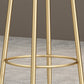 Nordic Glam Style Bar Stool Round Counter Bar Stool with Metal Legs Clearhalo 'Bar Furniture' 'Bar Stools' 'bar_stools' 'furn' 'furn_bar_stools' 'Furniture' 'furniture_bar_stools' 'Kitchen & Dining Furniture' 5148080