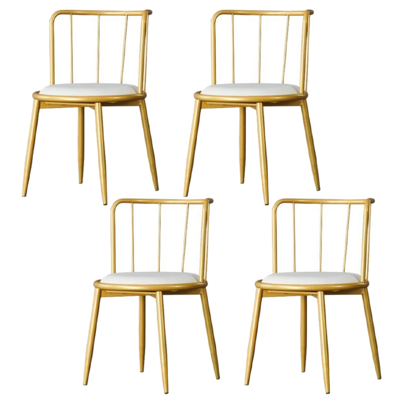 Glam Rectangle Dining Table Set 1/4/5/7 Pieces Dinette Set with White Stone Top