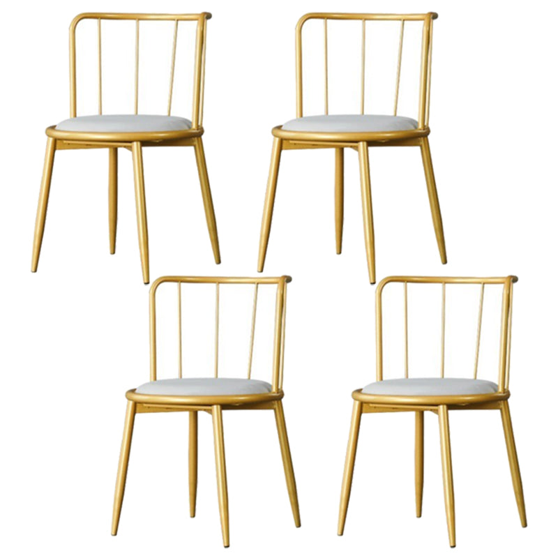 Glam Rectangle Dining Table Set 1/4/5/7 Pieces Dinette Set with White Stone Top