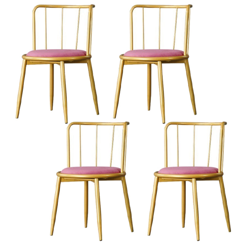 Glam Rectangle Dining Table Set 1/4/5/7 Pieces Dinette Set with White Stone Top