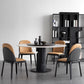 Set di dinette in pietra sinterizzato moderno 1/3/4/5/7 pezzi tavolo da pranzo rotondo con giradischi