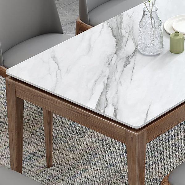 Collezione sala da pranzo in stile Midcentury Collezione Stone 4 gambe Tavolo da pranzo