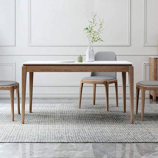 Collezione sala da pranzo in stile Midcentury Collezione Stone 4 gambe Tavolo da pranzo