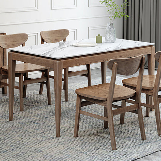 Collezione sala da pranzo in stile Midcentury Collezione Stone 4 gambe Tavolo da pranzo