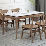 Collezione sala da pranzo in stile Midcentury Collezione Stone 4 gambe Tavolo da pranzo