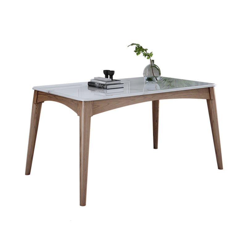 Midcentury Style Dining Room Collection Marble 4 Legs Dining Site Table Clearhalo 'Dining Tables & Seating' 'Dining Tables' 'dining_table' 'furn' 'furn_dining_table' 'Furniture' 'Kitchen & Dining Furniture' 5148318