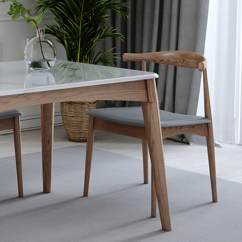 Midcentury Style Dining Room Collection Marble 4 Legs Dining Site Table Clearhalo 'Dining Tables & Seating' 'Dining Tables' 'dining_table' 'furn' 'furn_dining_table' 'Furniture' 'Kitchen & Dining Furniture' 5148320