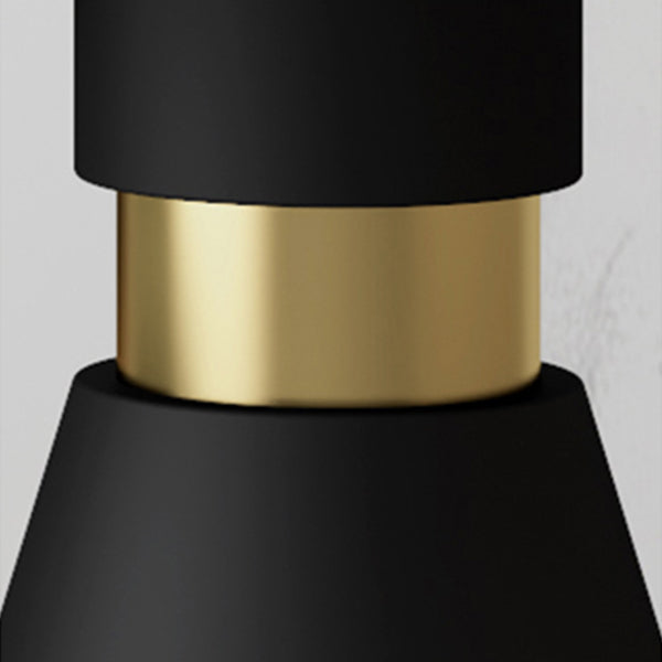 Tavolo da pranzo rotondo contemporaneo in metallo tavolo in pietra sinterizzata con base piedistallo