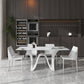 Mesa de comedor de estilo moderno Mesa de piedra sinterizada para comedor