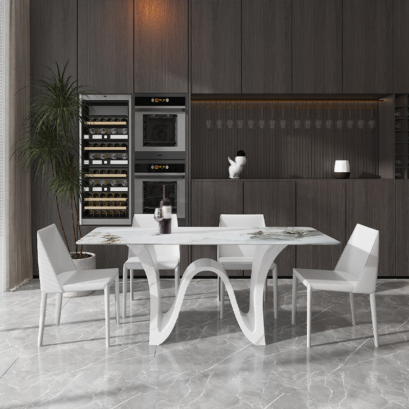 Mesa de comedor de estilo moderno Mesa de piedra sinterizada para comedor