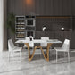 Mesa de comedor de estilo moderno Mesa de piedra sinterizada para comedor