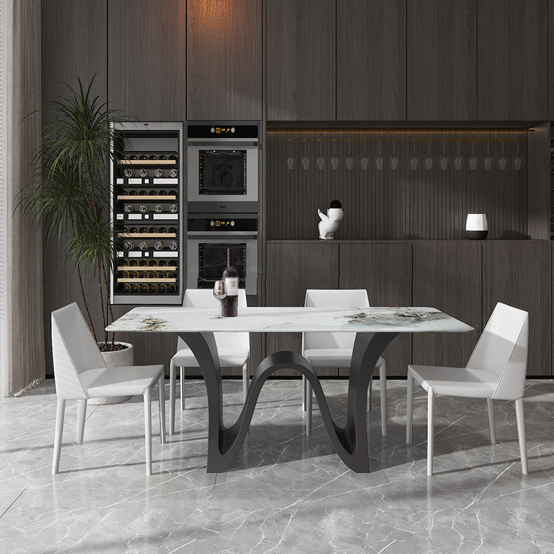 Mesa de comedor de estilo moderno Mesa de piedra sinterizada para comedor
