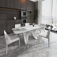 Mesa de comedor de estilo moderno Mesa de piedra sinterizada para comedor