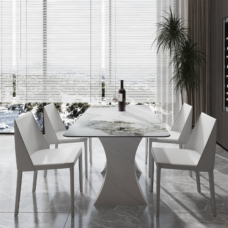 Mesa de comedor de estilo moderno Mesa de piedra sinterizada para comedor
