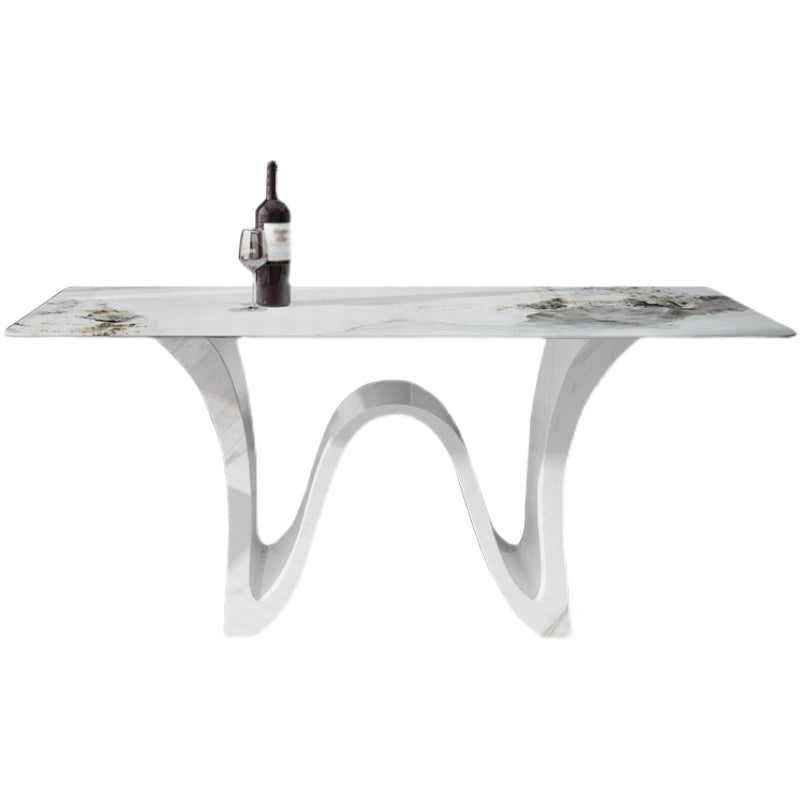Mesa de comedor de estilo moderno Mesa de piedra sinterizada para comedor