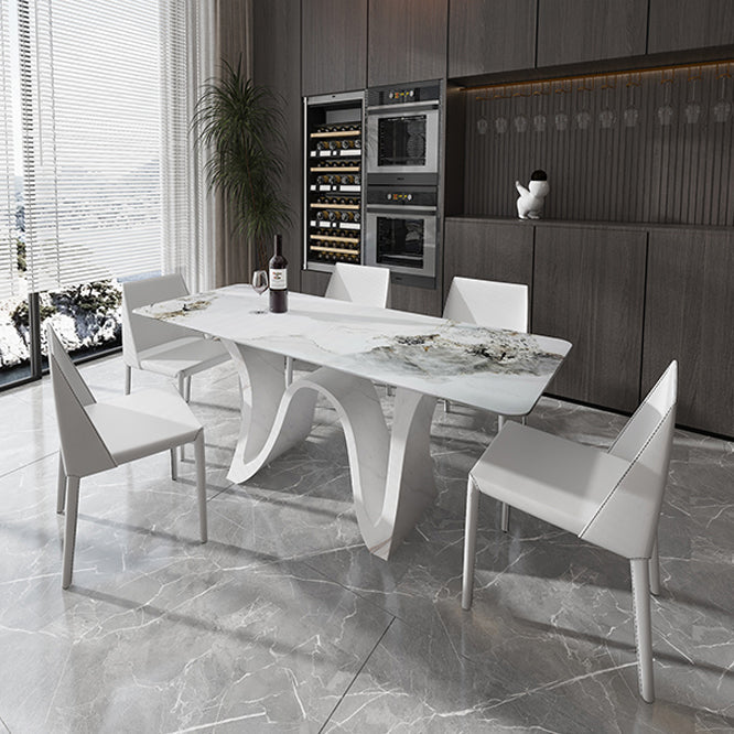 Mesa de comedor de estilo moderno Mesa de piedra sinterizada para comedor
