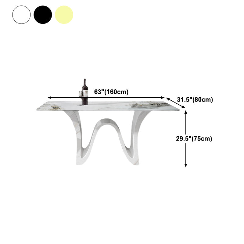 Mesa de comedor de estilo moderno Mesa de piedra sinterizada para comedor