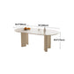 Oval Dining Table Contemporary Dinner Table for Home Kitchen