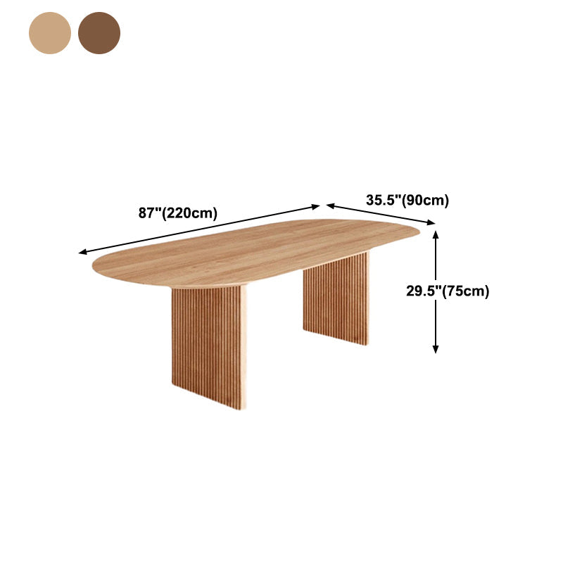 Pine Solid Wood Dining Table Contemporary Dinner Table for Home Kitchen