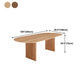 Pine Solid Wood Dining Table Contemporary Dinner Table for Home Kitchen