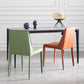 Metal Indoor Upholstered Side Chair Matte Finish Faux Leather Solid Back Dining Chair Clearhalo 'Dining Chairs' 'Dining Tables & Seating' 'dining_chair' 'furn' 'furn_dining_chair' 'Furniture' 'Kitchen & Dining Furniture' 5148635
