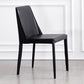 Metal Indoor Upholstered Side Chair Matte Finish Faux Leather Solid Back Dining Chair Black 1 Piece Clearhalo 'Dining Chairs' 'Dining Tables & Seating' 'dining_chair' 'furn' 'furn_dining_chair' 'Furniture' 'Kitchen & Dining Furniture' 5148660