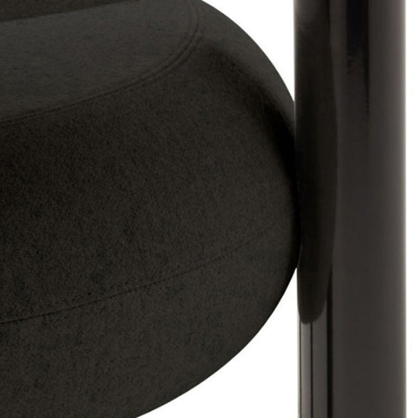 Chaise latéral à dos ouvert contemporain en velours chaise latéral rembourrée